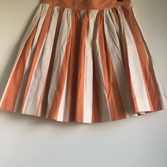 SOLD Maison Kitsune Striped Skater Skirt Size 36 - Picture 8 of 8